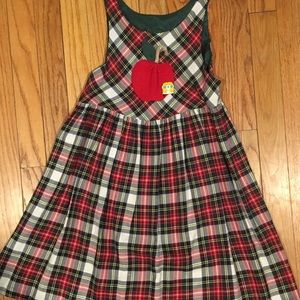 Chocolate Soup jumper dress size 4 plaid school